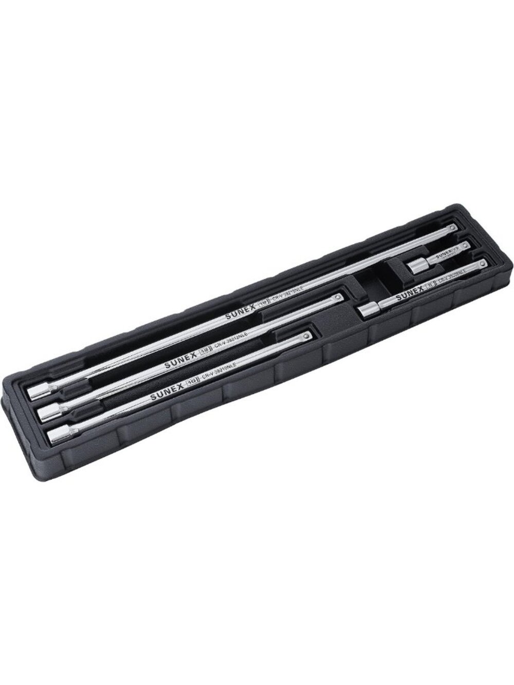 5-Piece Chrome Standard Extension Set - Durable 3/8" Drive Tools for Mechanics
